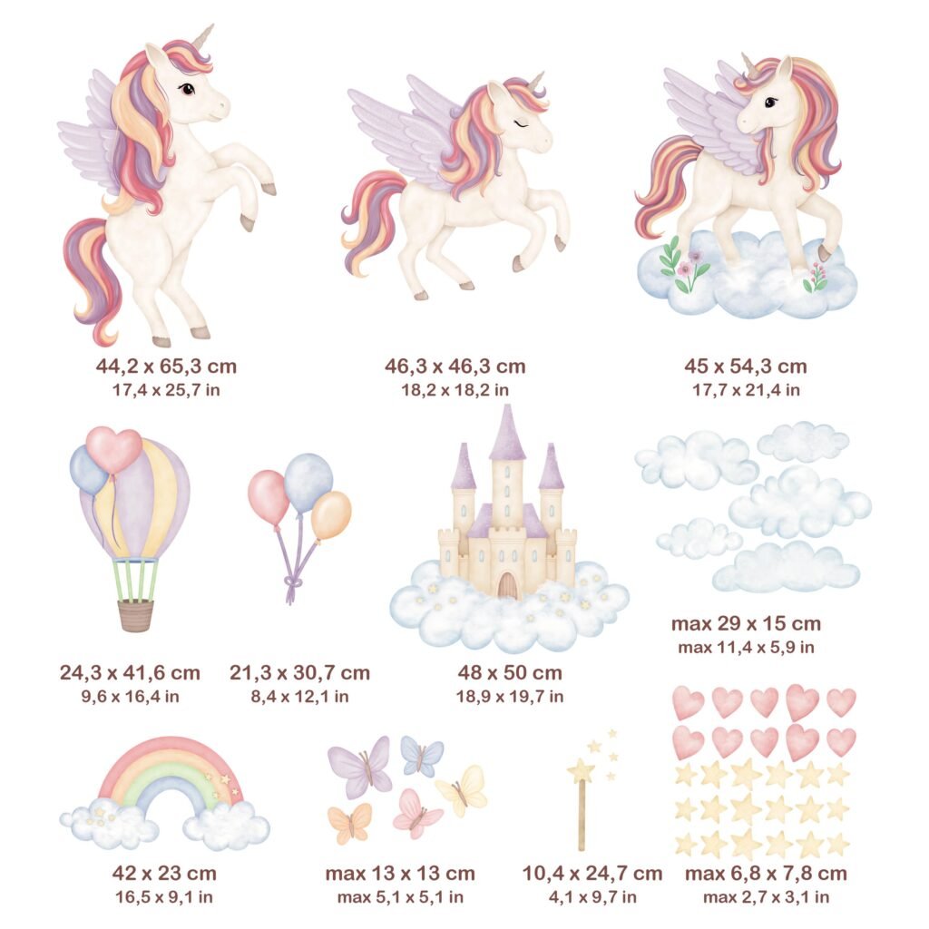 licorne xl chambre enfant deco magique