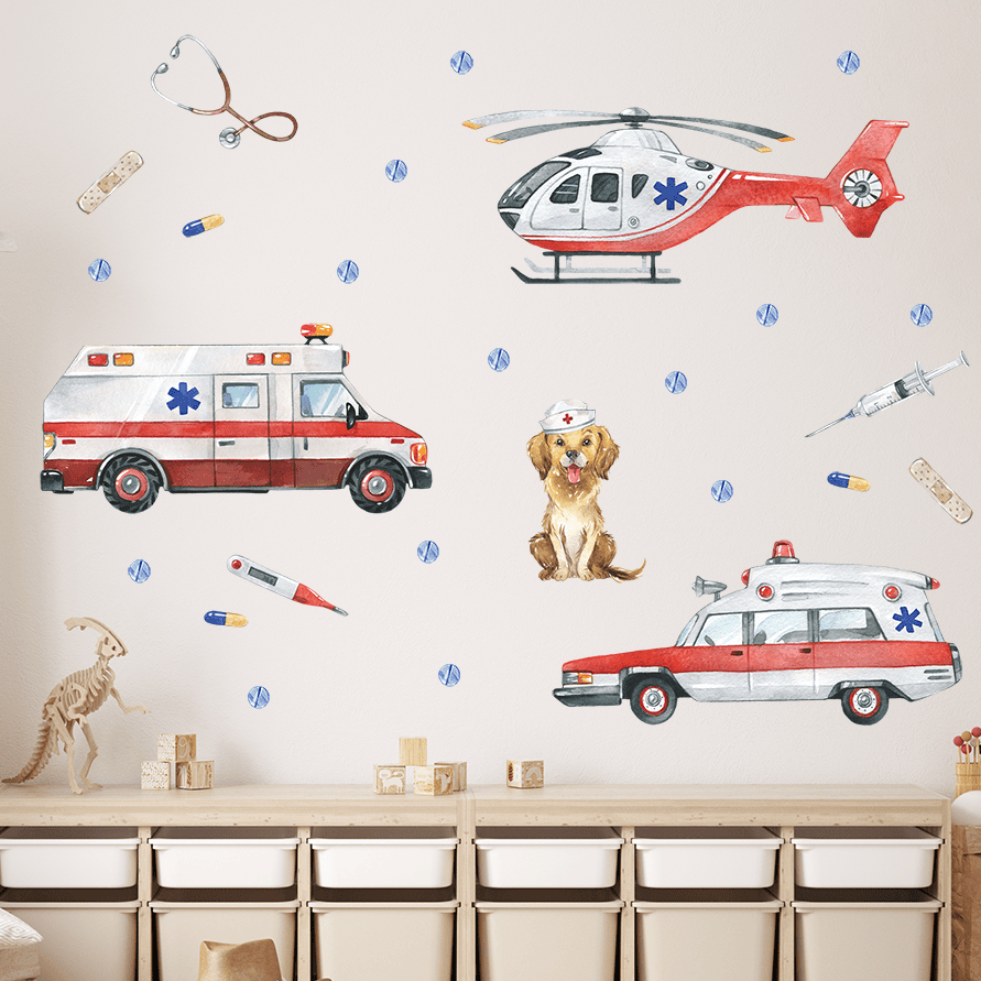 stickers médicaux enfant design moderne