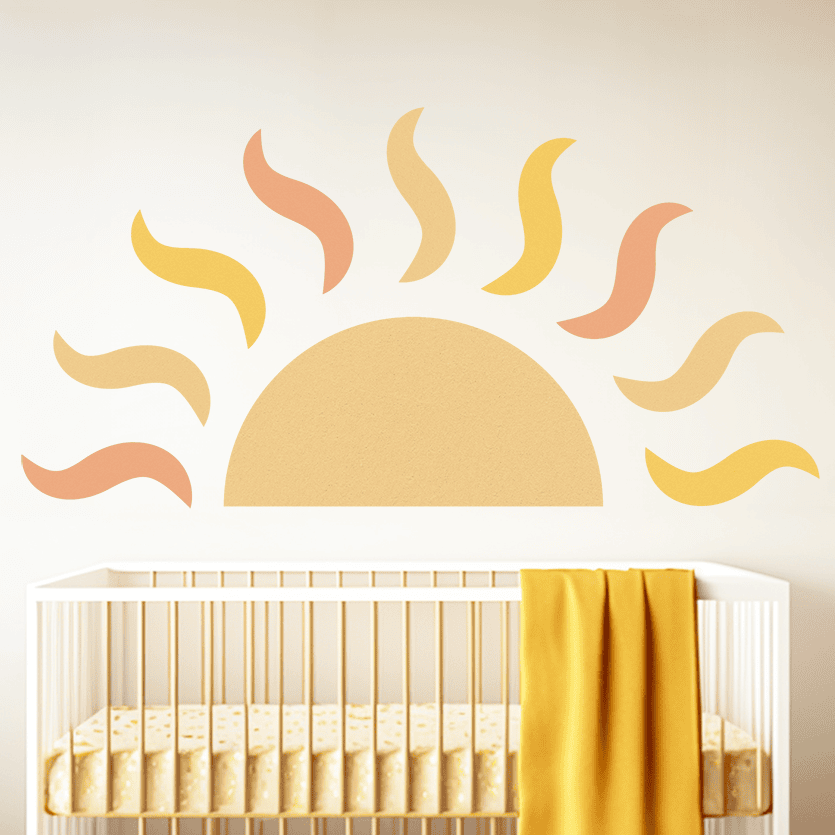 soleil mural style boheme enfant