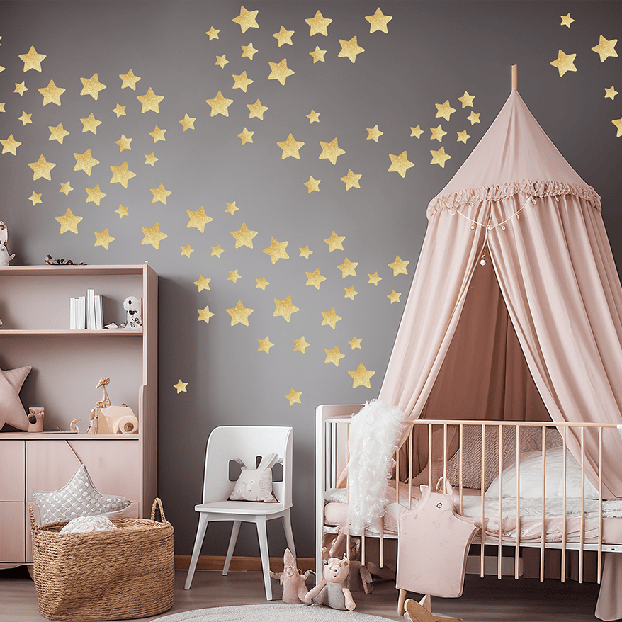 stickers etoiles boheme chambre fille