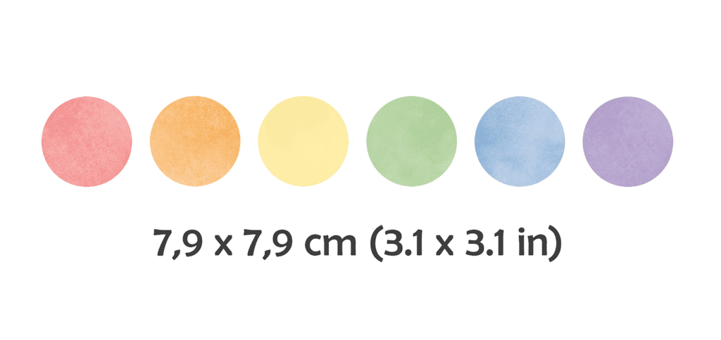 pois muraux pastel enfant