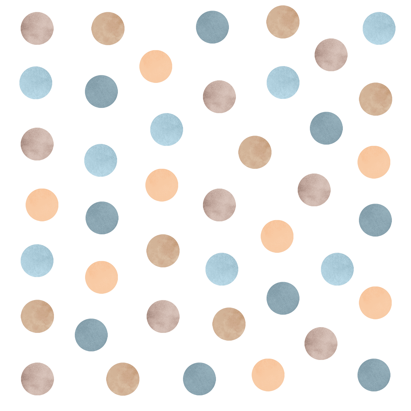 stickers muraux pois bleu design doux