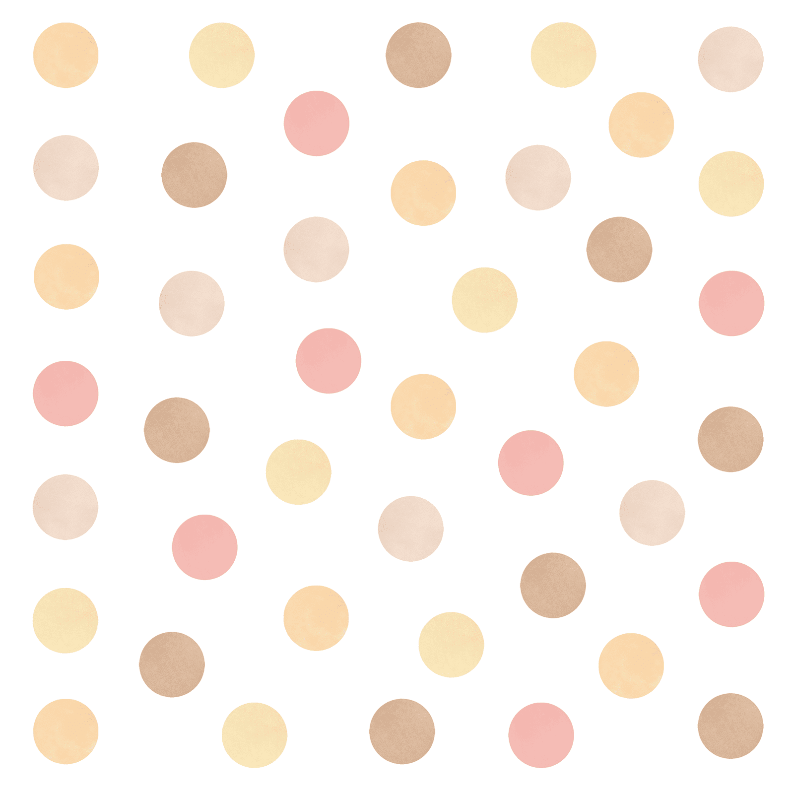 pois autocollants mur rose pastel
