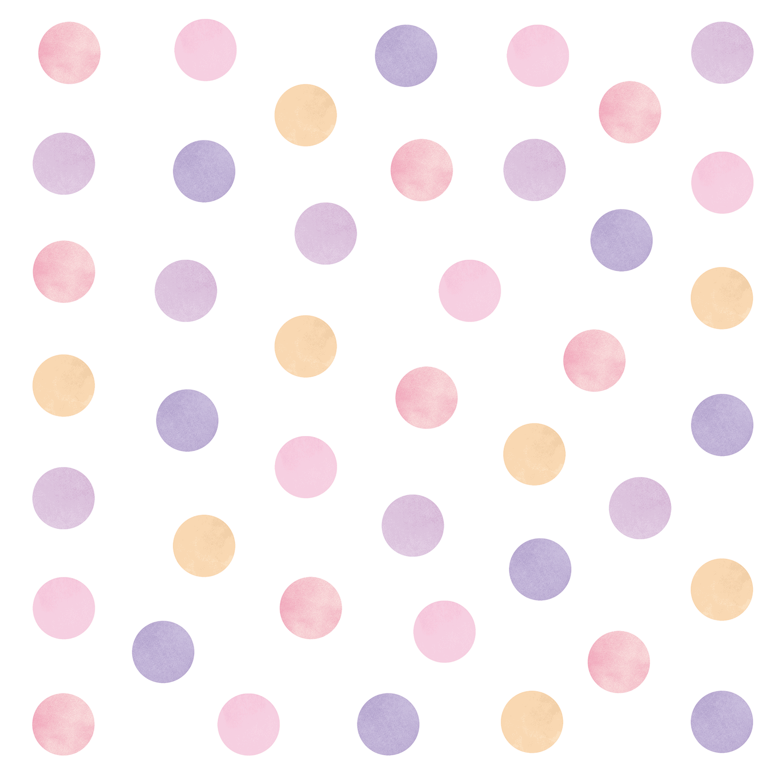 pois autocollants mur violet rose